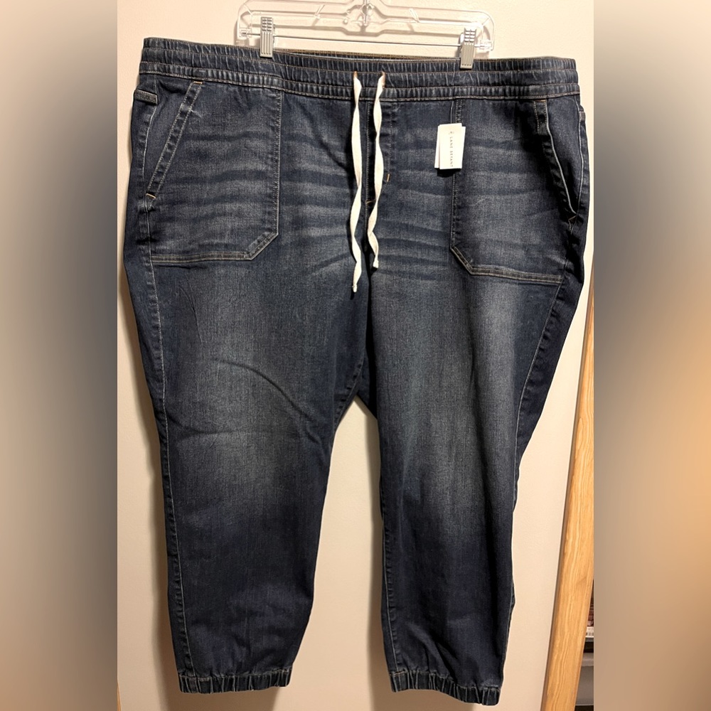 Lane Bryant- Signature Fit Boyfriend Crop Jeans -Medium Wash- Mid Rise- Size 24